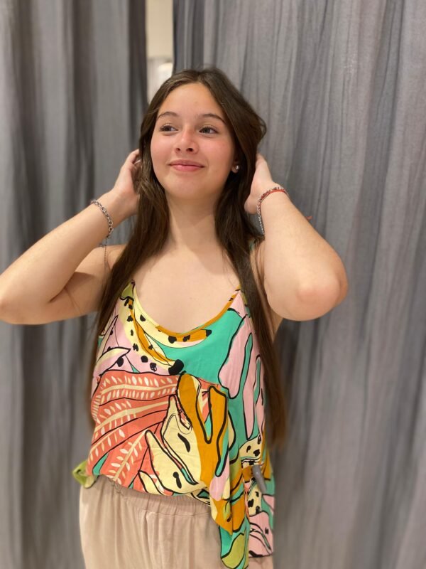 MUSCULOSA FIBRANA ESTAMPADA