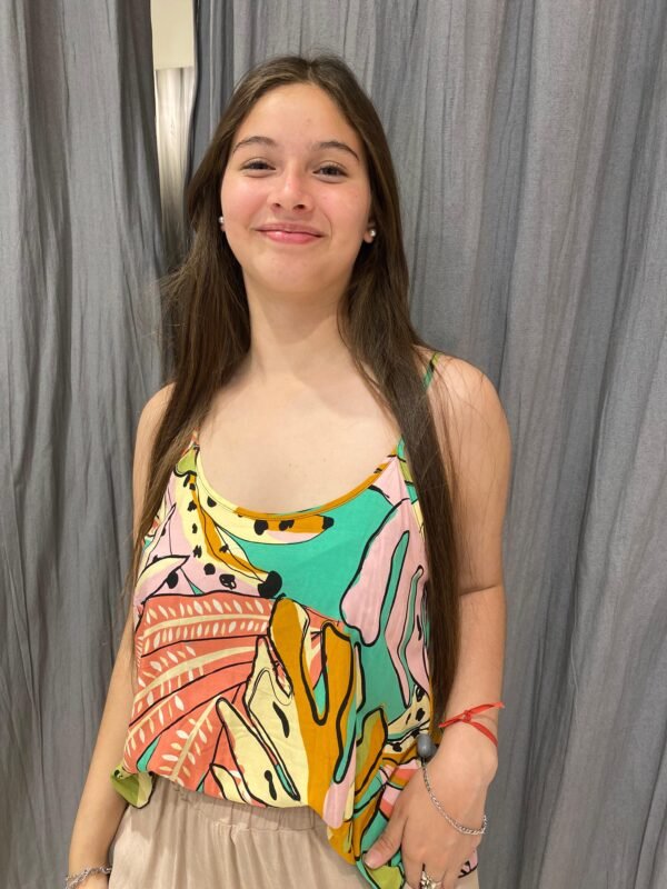 MUSCULOSA FIBRANA ESTAMPADA