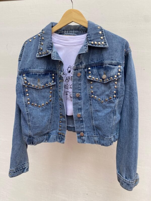 CAMPERA JEANS TACHAS