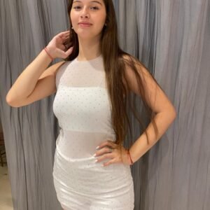 VESTIDO  DE TUL CON PIEDRERIA