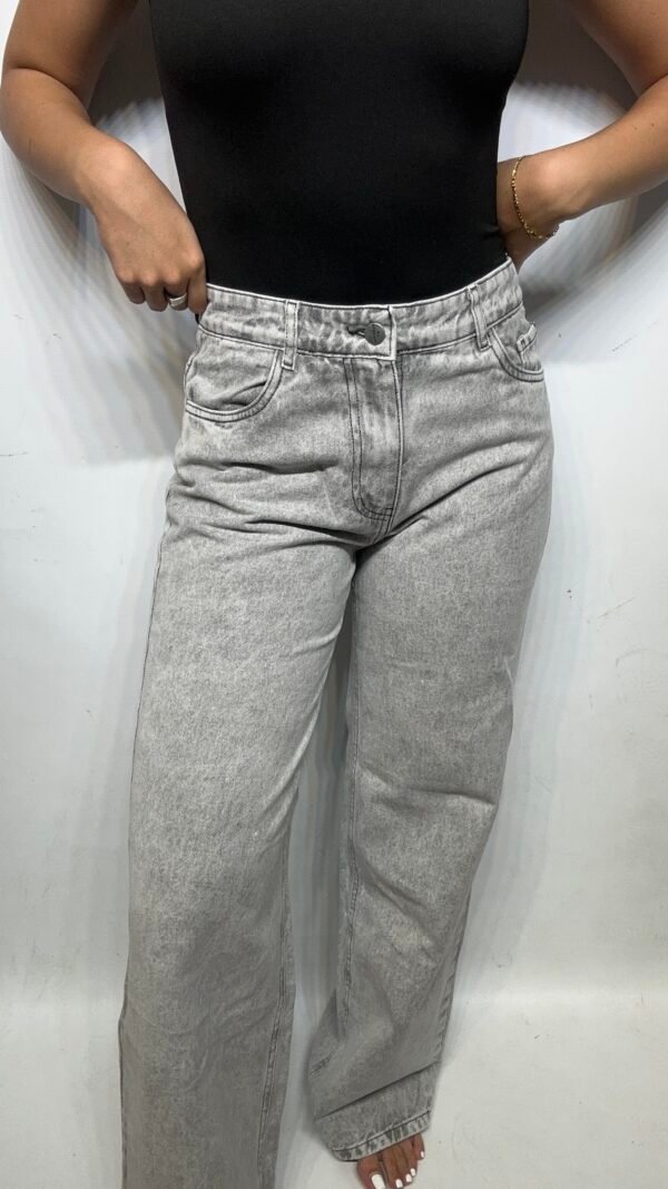 JEANS PALAZZO GRIS