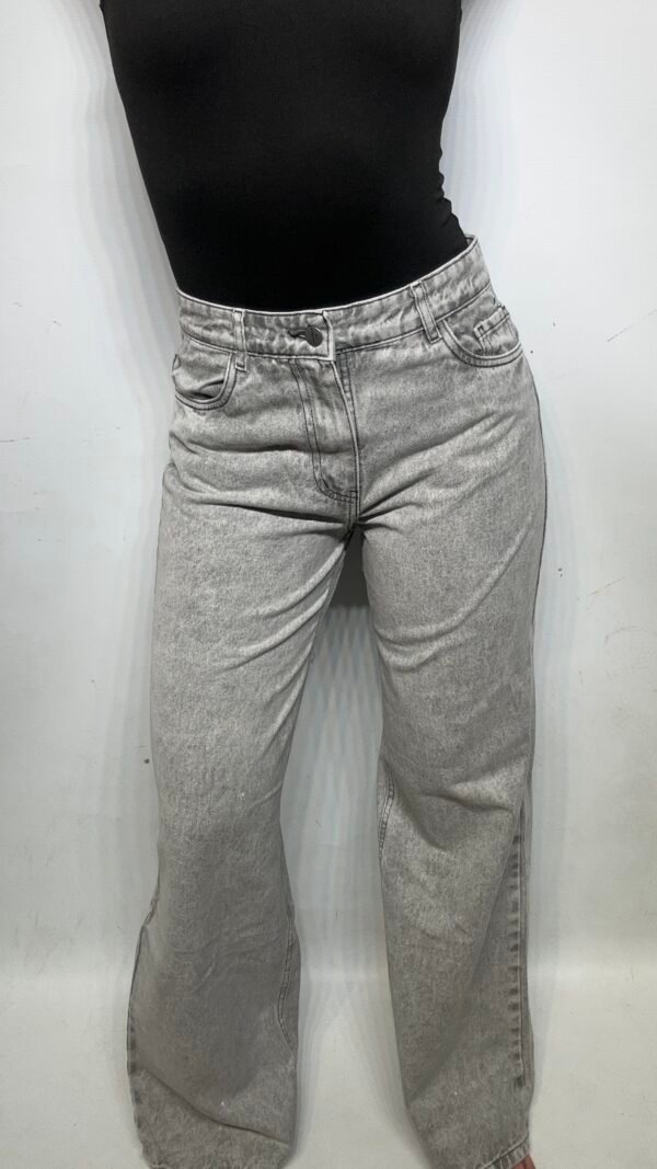 JEANS PALAZZO GRIS
