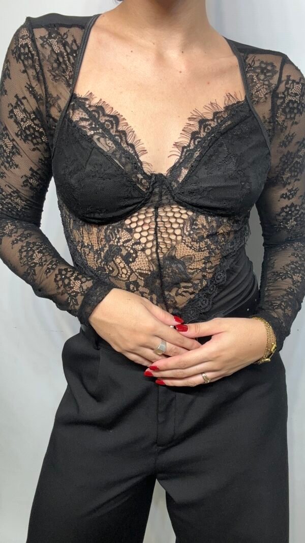 BODY ENCAJE NEGRO