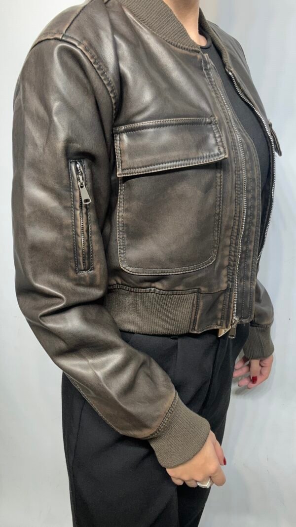 BOMBER ECO CUERO