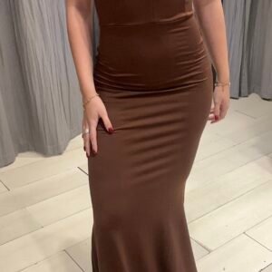 VESTIDO FIESTA CHOCOLATE