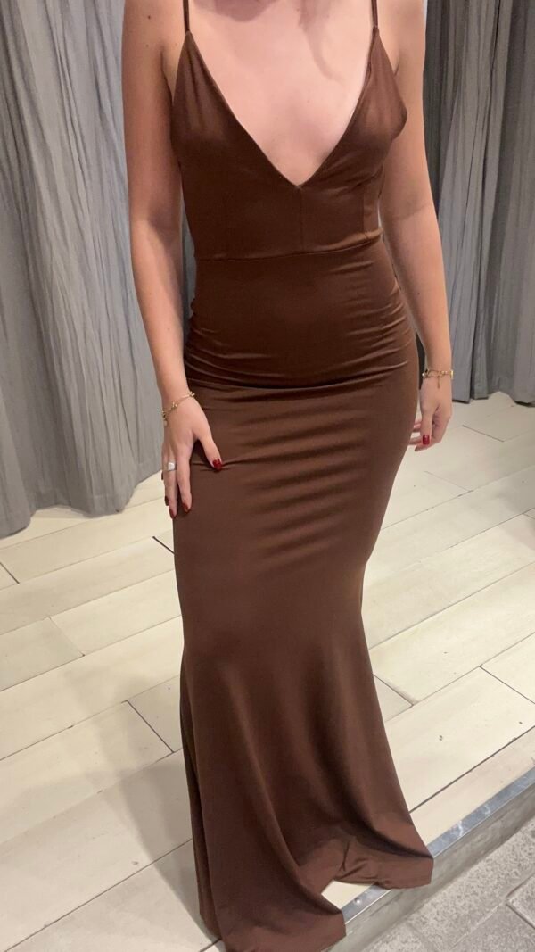 VESTIDO FIESTA CHOCOLATE