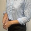 CAMISA BRODERIE CELESTE