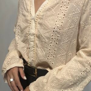 CAMISA BRODEDRIE BEIGE