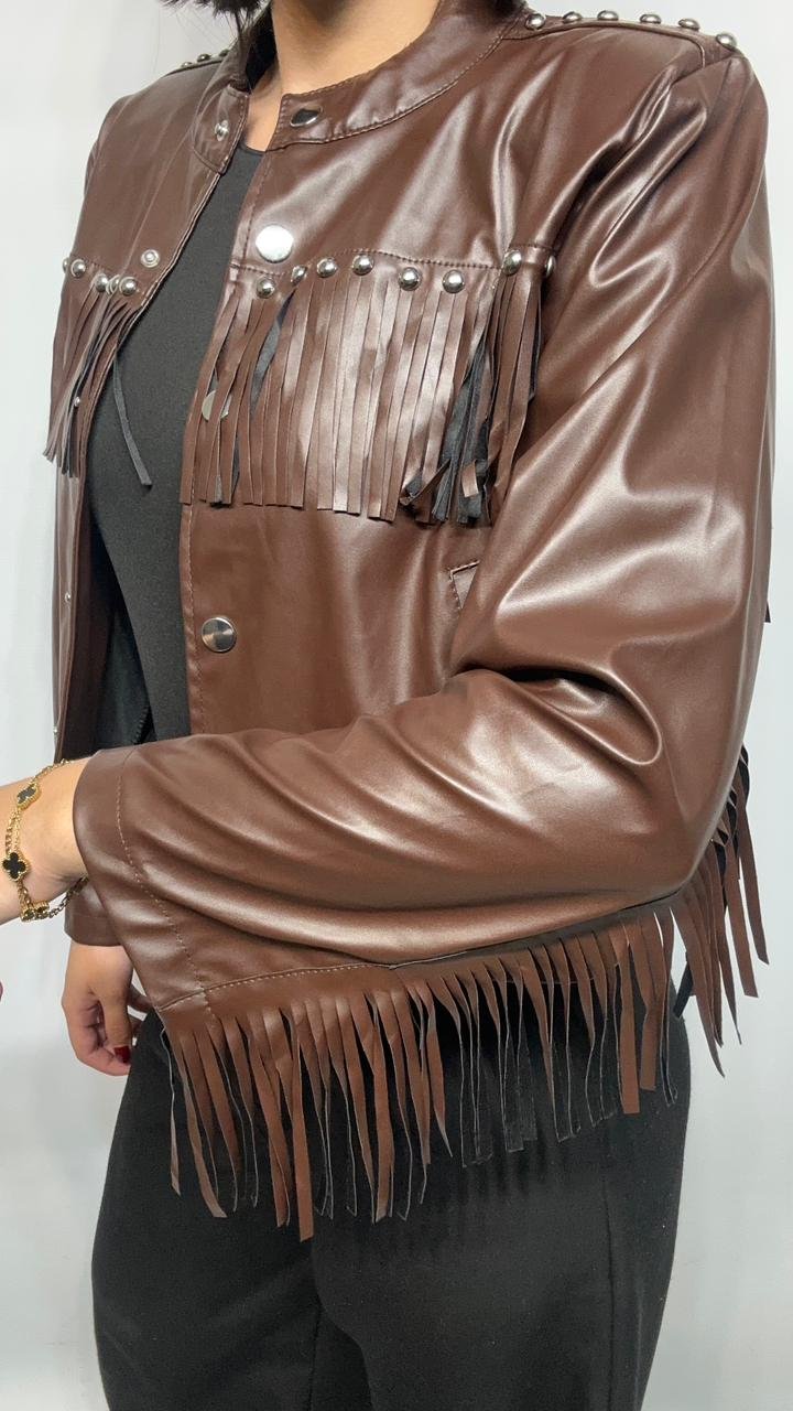 CAMPERA ENGOMADA FLECOS - Imagen 2