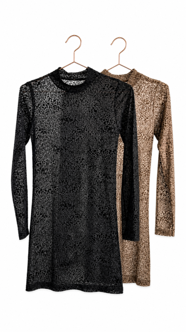 VESTIDO TUL GAMUZADO